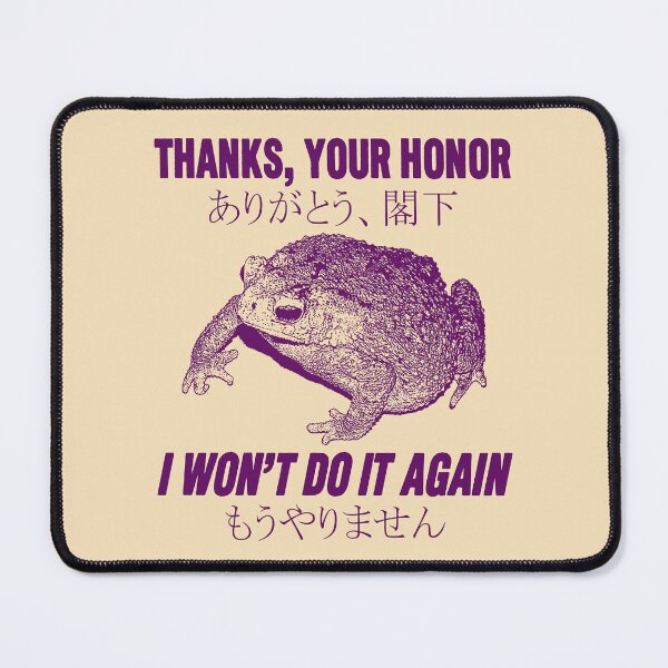Item preview, I Won't Do It Again Frog designed and sold by VintageMedatsu.
