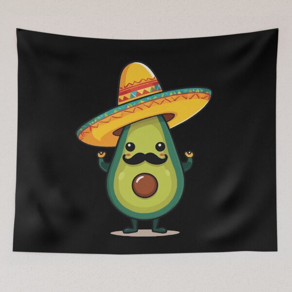 Item preview, Avocado With Sombrero Mexican Cinco De Mayo designed and sold by LuminOrb.