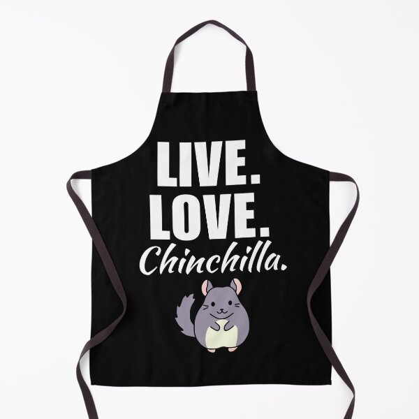 Item preview, Live, love, chinchilla. Funny chinchilla pet owner quote or saying for grey chinchilla dad or mom designed and sold by NBSStore.