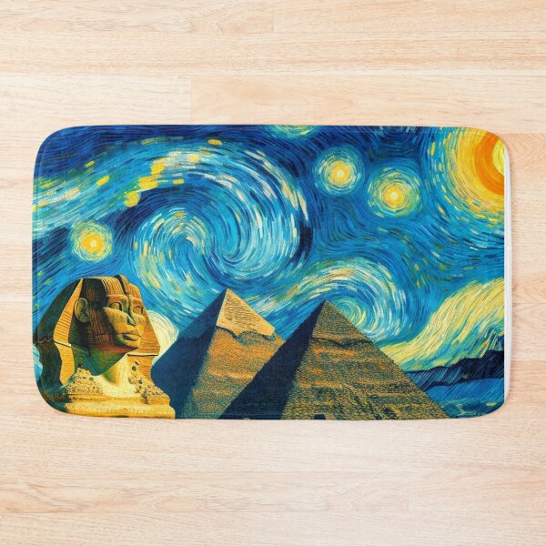 Artikelvorschau, Sternennacht Pyramiden Sphinx Ägypten entworfen und verkauft von Esskay Designs.