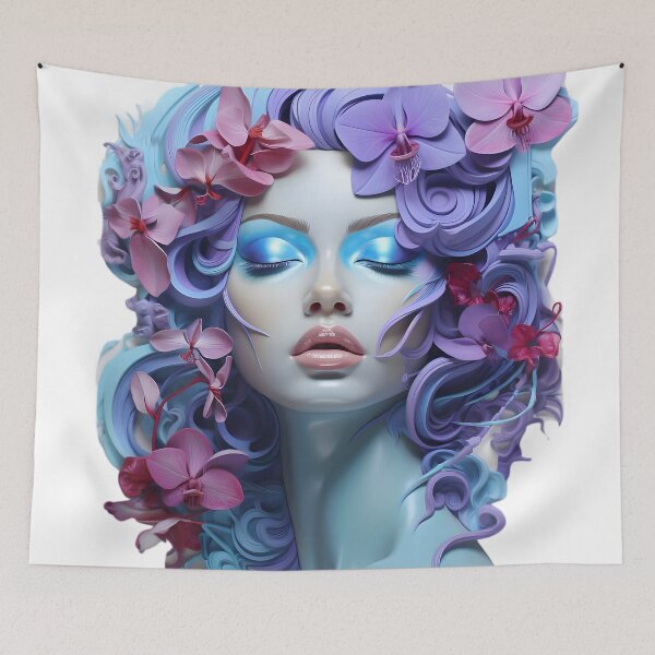 Item preview, Heliotrope Serenity: Orchid Meditation designed and sold by AI-Only Creations.