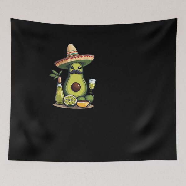 Item preview, Avocado With Sombrero Mexican Cinco De Mayo designed and sold by LuminOrb.