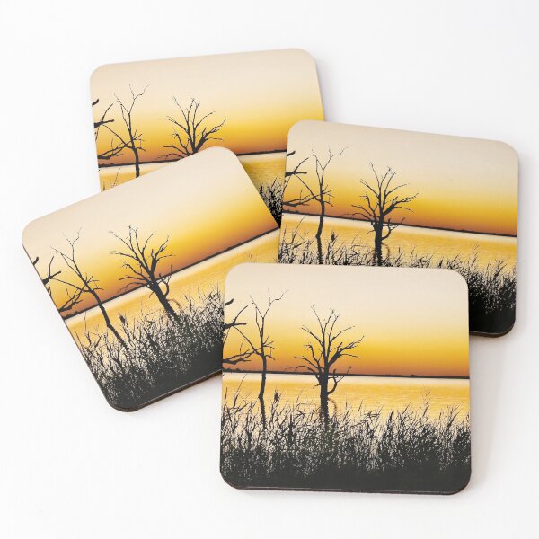 Item preview, Golden Sunset Panorama - Lake Bonney designed and sold by Lexa Harpell.