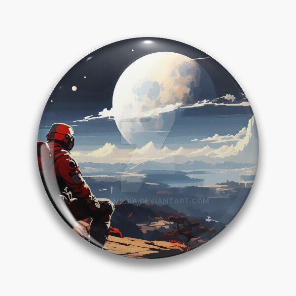 Item preview, A art of wandering astronaut designed and sold by GabiMediaArt.