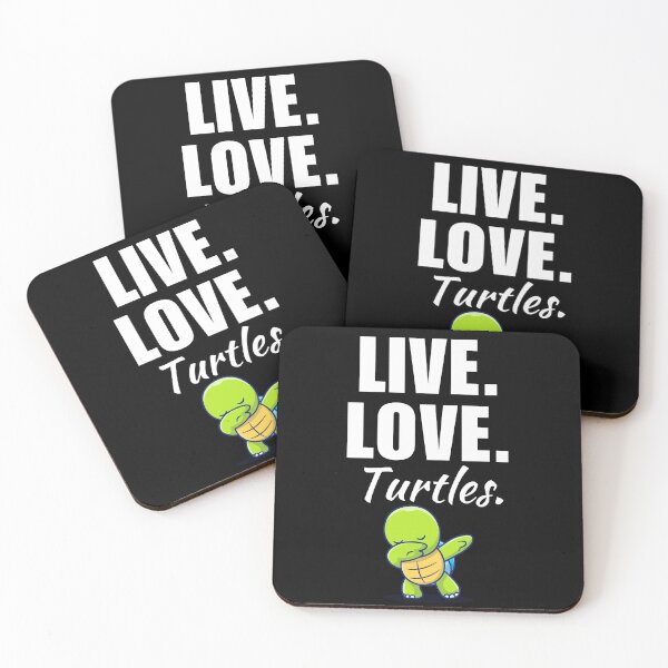 Item preview, Live, love, turtles. Funny turtle mom or dad quote or saying for turtle animal fan protector designed and sold by NBSStore.