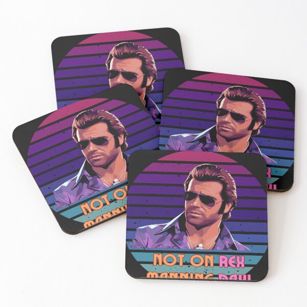 Item preview, Not On Rex Manning Day Retro Style Black Background  designed and sold by CindyStokes.