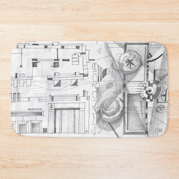 Item preview, house abstract and garden designed and sold by Tereza Pilar  Art.