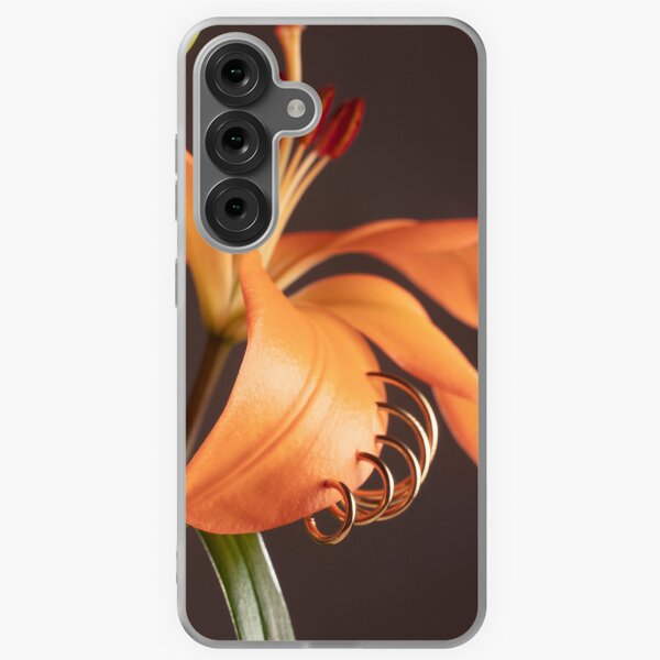 Lily with earrings Funda blanda para Samsung Galaxy