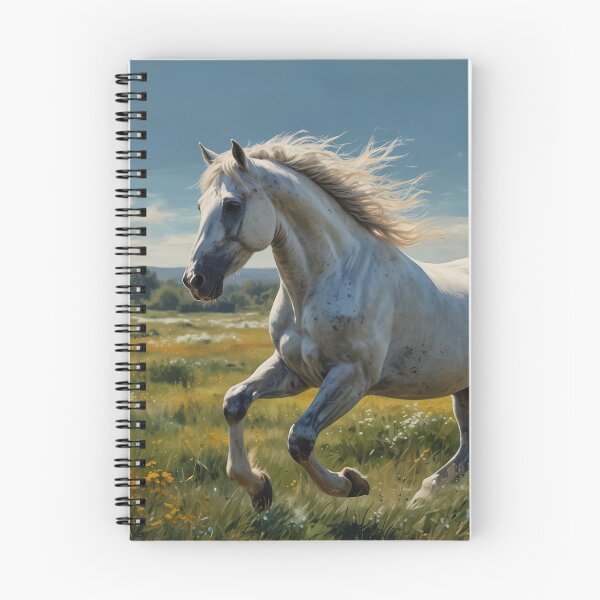 Item preview, Beautiful white horse in the green meadow designed and sold by digoarpi.