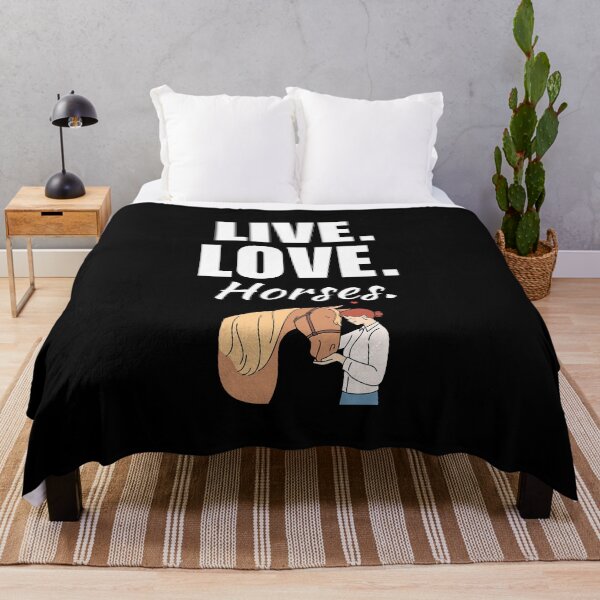 Item preview, Live, love, horses. Horse owner or breeder saying or quote for crazy horse lady or farmer designed and sold by NBSStore.