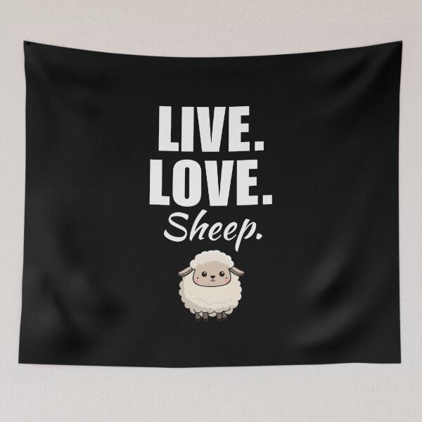 Item preview, Live, love, sheep. Funny sheep mom or dad quotes or saying for farmer who love sheep designed and sold by NBSStore.