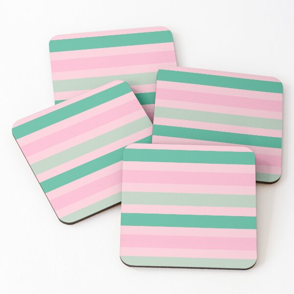 Item preview, Cabana Stripes - Green and Pink designed and sold by SilverPegasus.