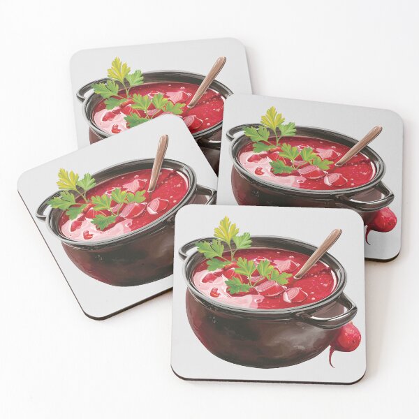 Item preview, Pot of Red Borscht Beetroot Soup designed and sold by Alicia Chee.