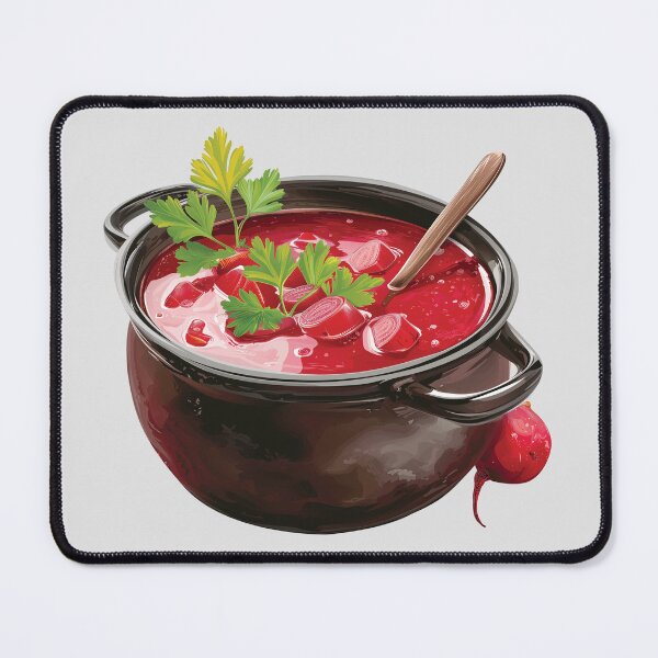 Item preview, Pot of Red Borscht Beetroot Soup designed and sold by Alicia Chee.