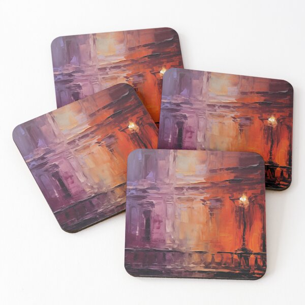 Item preview, House wall with windows in the sunset | Impressionism designed and sold by AniDragonfly.