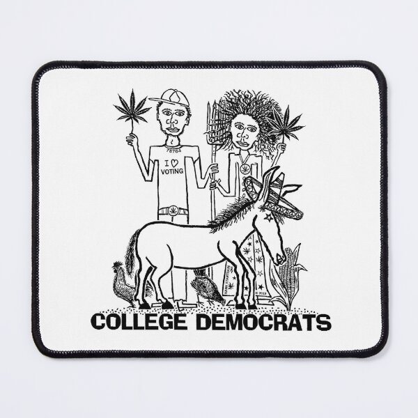 Item preview, COLLEGE DEMOCRATS ~ AFRICAN AMERICANS ~ DONKEY ~ MARIJUANA LEAVES ~ (V-6-112) designed and sold by RodeoMalibu.