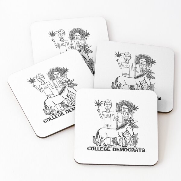 Item preview, COLLEGE DEMOCRATS ~ AFRICAN AMERICANS ~ DONKEY ~ MARIJUANA LEAVES ~ (V-6-112) designed and sold by RodeoMalibu.
