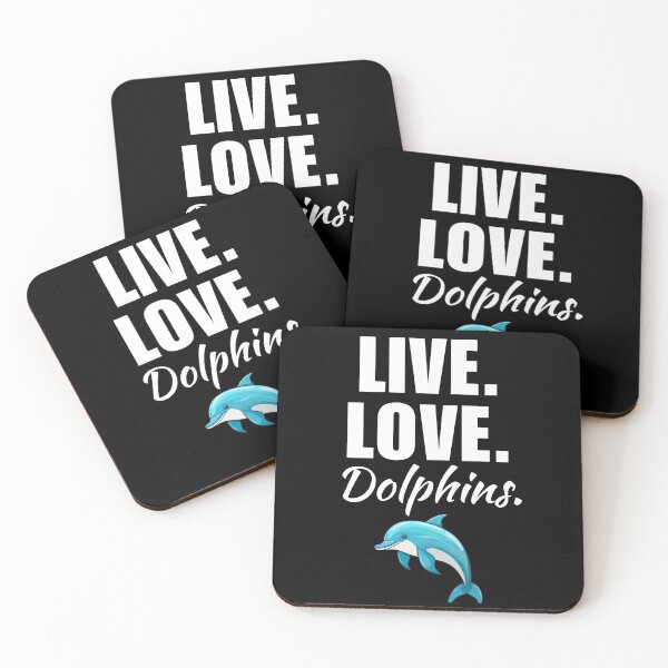 Item preview, Live, love, dolphins. Funny dolphin animal owner or trainer quote or saying designed and sold by NBSStore.