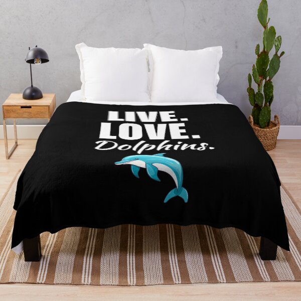 Item preview, Live, love, dolphins. Funny dolphin animal owner or trainer quote or saying designed and sold by NBSStore.