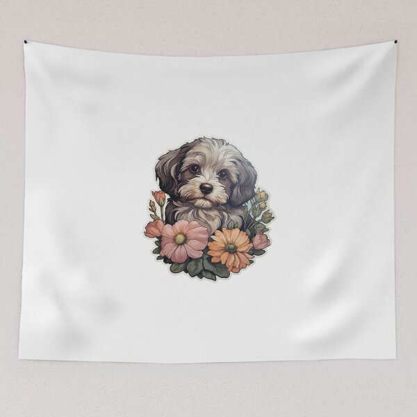 Item preview, Cute Flower Lowchen Mom Dad Guardian Angel Best Friend Doggie Paw designed and sold by SMARTKIT  DESIGNAGENCY.