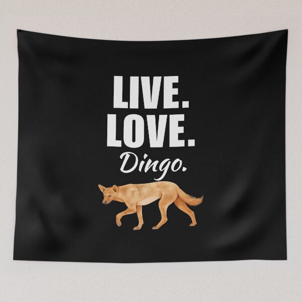 Item preview, Live, love, dingo. American australian dingo dog lover designed and sold by NBSStore.