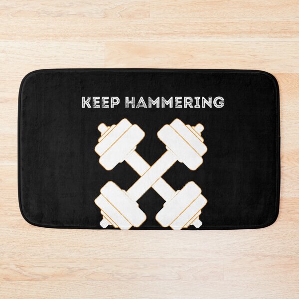 Item preview, Keep hammering, Hard Work Never Fails - motivative gifts for weight lifters designed and sold by alczar.