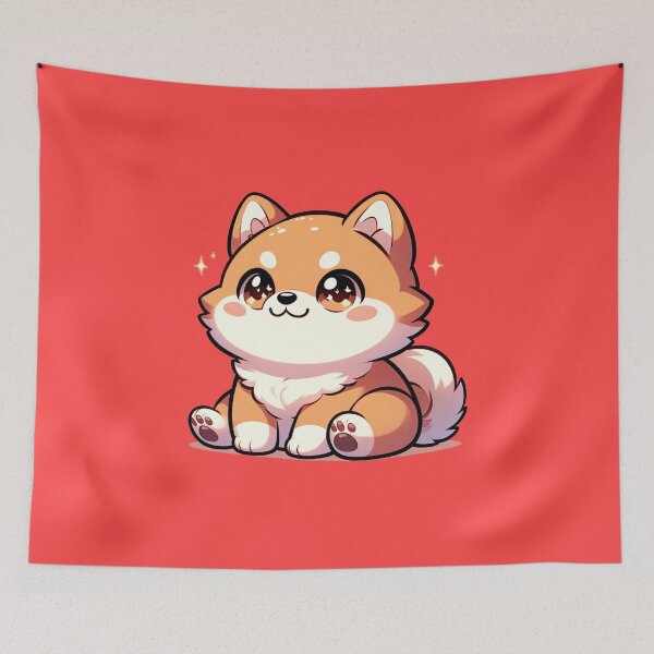 Item preview, Mischief on Paws: Chibi Corki's Day Out Dog Cute designed and sold by TarotDigital.
