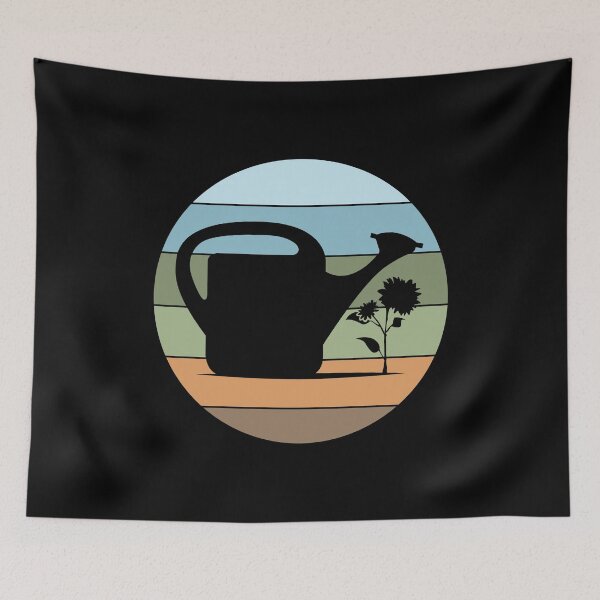 Item preview, Gardenlove plants retro colors gardener gardenlove vintage watering can garden designed and sold by AndreMi.