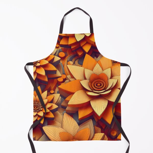 Artikelvorschau, 3D-orangefarbene Blume, dynamisches Leuchten, künstlerische Abstraktion entworfen und verkauft von orthodox-icon.