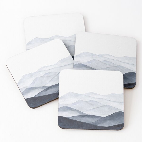 Item preview, Abstract Indigo Mountains designed and sold by Kris  Kivu.