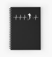 Cross Country Skiing Related Gift Spiral Notebook