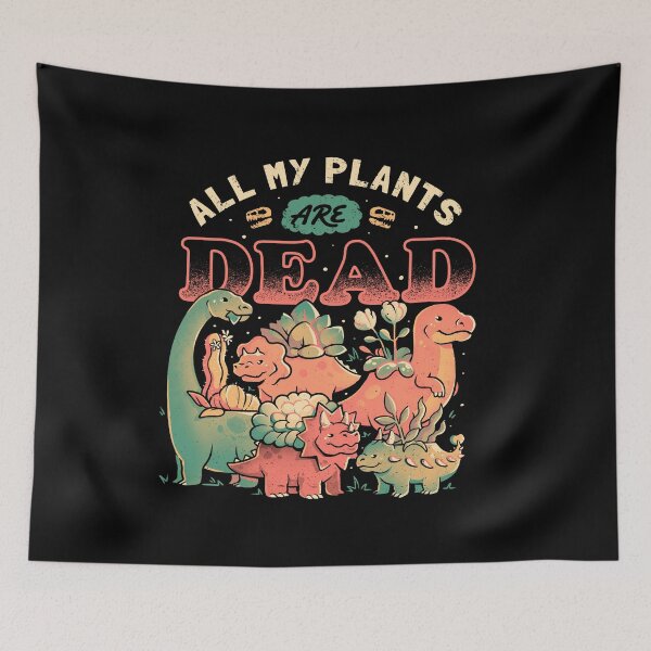Item preview, All My Plants Are Dead - Cute Dark Dinosaur Plants Death Gift designed and sold by EduEly.