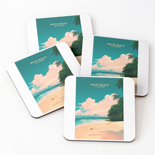 Item preview, White Beach: Philippines' Tropical Haven designed and sold by NeuralVibe.