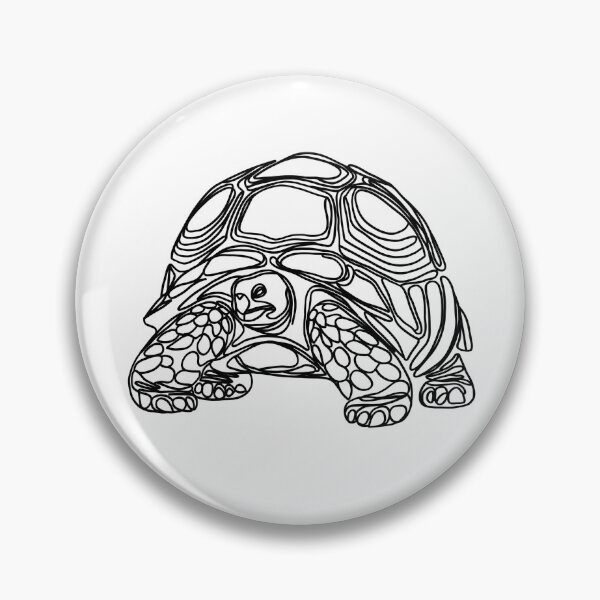 Item preview, Continuous line drawing of a Giant Aldabra Tortoise  designed and sold by DKBCreations.