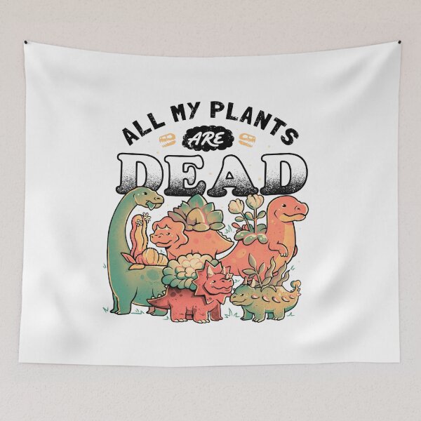 Item preview, All My Plants Are Dead - Cute Dark Dinosaur Plants Death Gift designed and sold by EduEly.