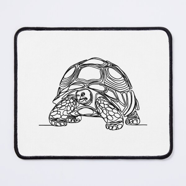Item preview, Continuous line drawing of a Giant Aldabra Tortoise designed and sold by DKBCreations.