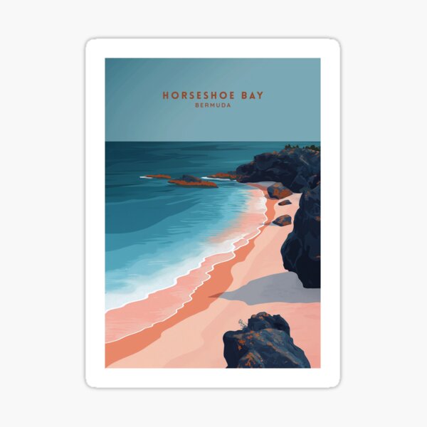 Item preview, Horseshoe Bay: Bermuda's Coastal Gem designed and sold by NeuralVibe.