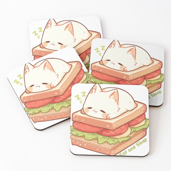Item preview, Cat Eat and Sleep designed and sold by myanko.