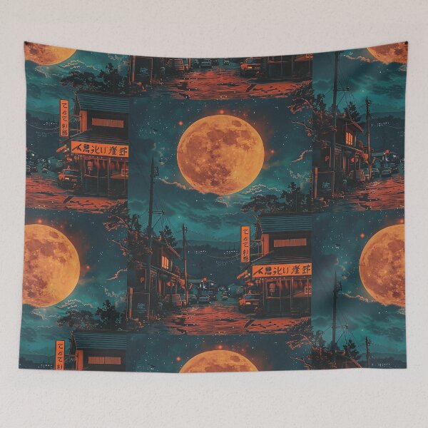 Item preview, Tsuki no Rakka (月の落下 - Falling Moon) designed and sold by MadeByHaresShop.