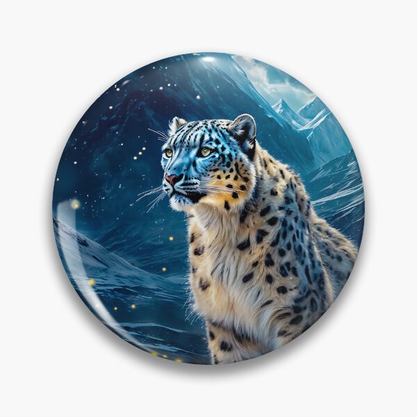 Item preview, A snowy leopard designed and sold by creativekrish.