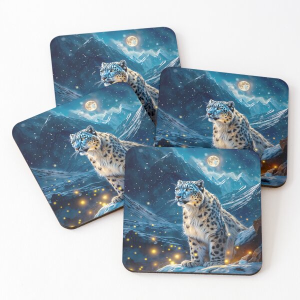 Item preview, A snowy leopard designed and sold by creativekrish.