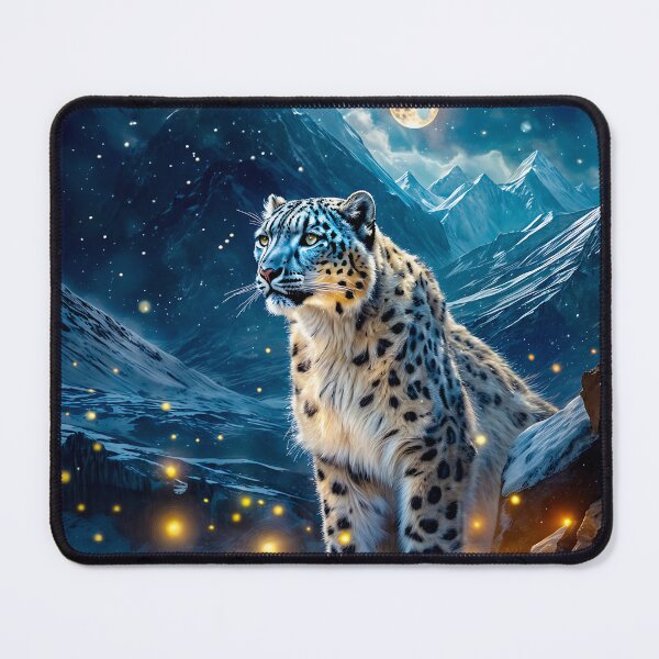 Item preview, A snowy leopard designed and sold by creativekrish.