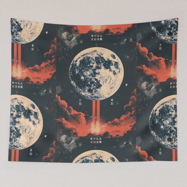 Item preview, Tsuki no Yoru (月の夜 - Moonlit Night) designed and sold by MadeByHaresShop.