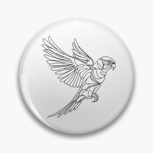 Item preview, Continuous line drawing of a lorikeet designed and sold by DKBCreations.