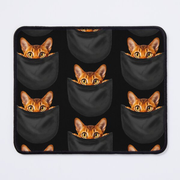 Item preview, Cat in a Pocket Cute Abyssinian Cat Design designed and sold by LovelyHappyGift.