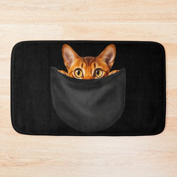 Item preview, Cat in a Pocket Cute Abyssinian Cat Design designed and sold by LovelyHappyGift.