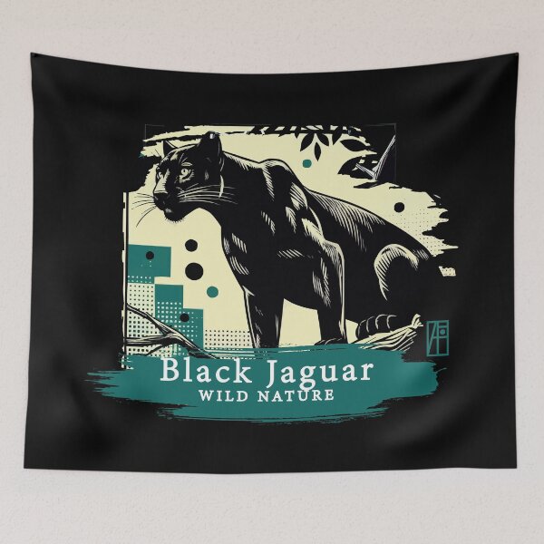 Artikelvorschau, Schwarzer Jaguar - WILDE NATUR - JAGUAR -9 entworfen und verkauft von ArtProjectShop.
