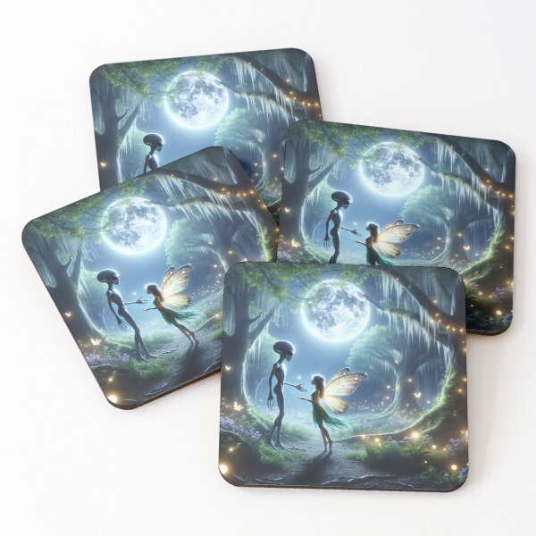 Item preview, Moonlit Enchantment - Alien Whispers to Forest Fairy designed and sold by leyfinder.