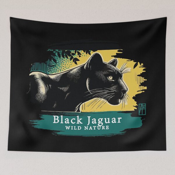 Artikelvorschau, Schwarzer Jaguar - WILDE NATUR - JAGUAR -11 entworfen und verkauft von ArtProjectShop.