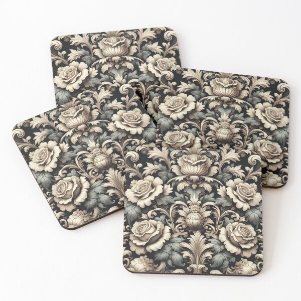 Item preview, Matte Teal & Cream Baroque designed and sold by DesignsByPrnces.